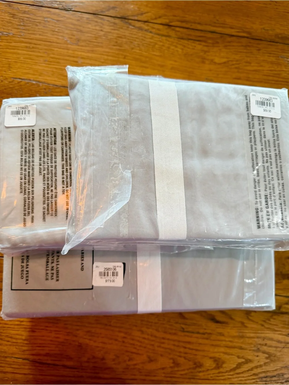 Pottery Barn Light Gray Sateen Sheet Set